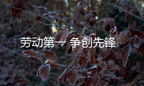 第一 争创先锋劳动